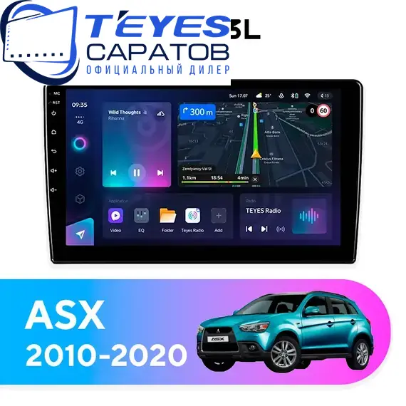 Штатная магнитола TEYES CC3L 4/32 9" для Mitsubishi ASX 2010-2020