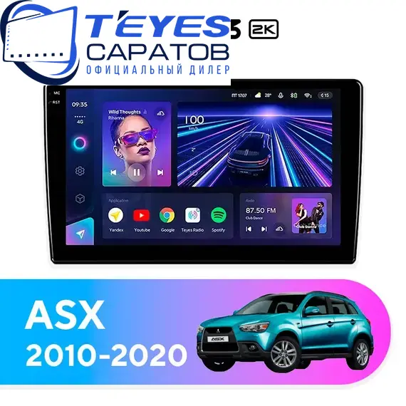 Штатная магнитола TEYES CC3 2K 4/32 9.5" для Mitsubishi ASX 2010-2020