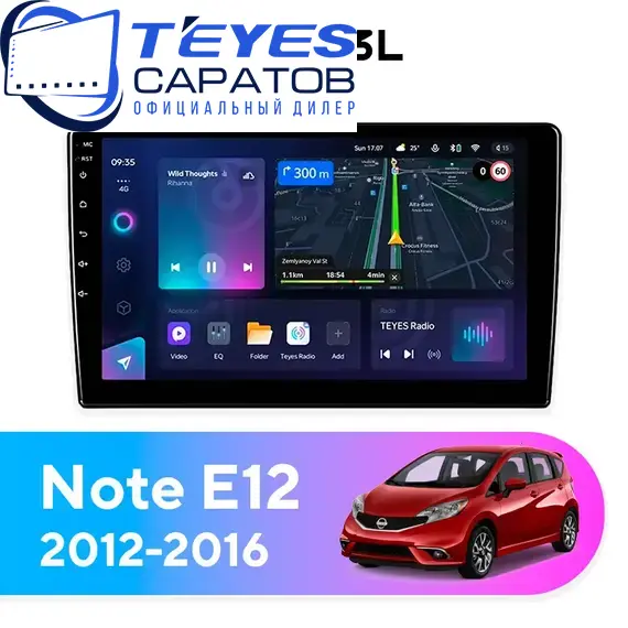 Штатная магнитола TEYES CC3L 4/32 10.2" для Nissan Note 2012-2016