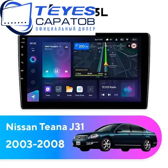 Штатная магнитола TEYES CC3L 4/64 9" для Nissan Teana 2003-2008