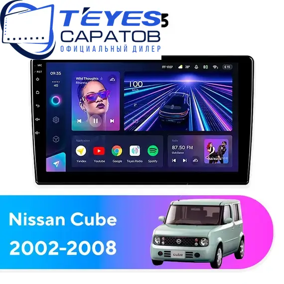 Штатная магнитола TEYES CC3 4/32 10.2" для Nissan Cube 2002-2008