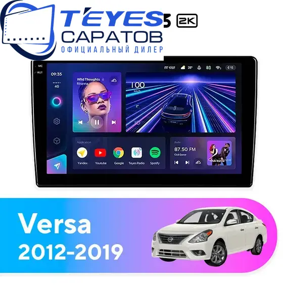 Штатная магнитола TEYES CC3 2K 4/32 10.36" для Nissan Versa 2012-2019