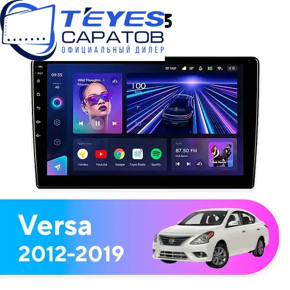 Штатная магнитола TEYES CC3 4/64 10.2" для Nissan Versa 2012-2019
