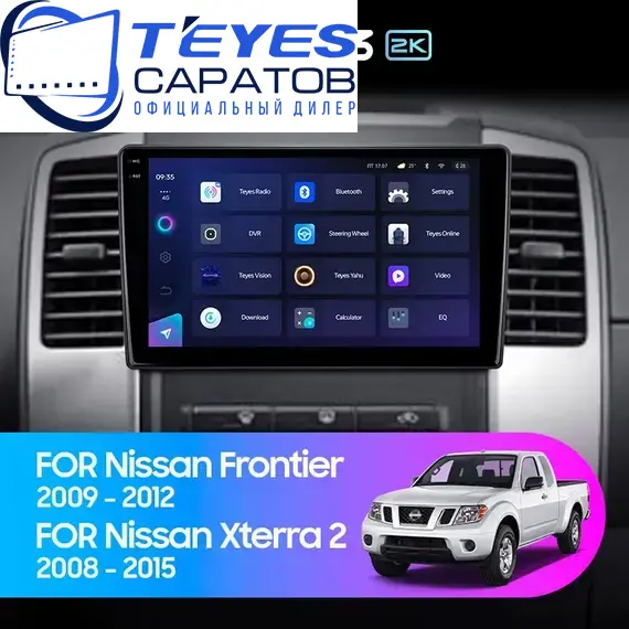 Штатная магнитола TEYES CC3 2K 4/64 9.5" для Nissan X-Terra 2008-2015
