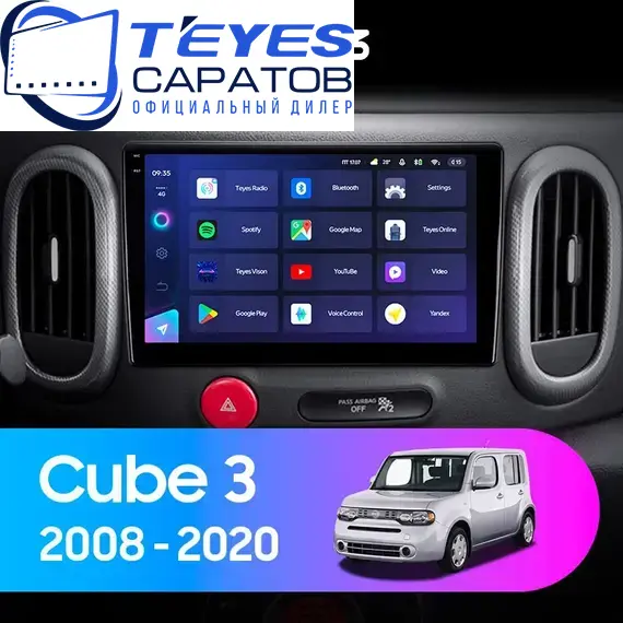 Штатная магнитола TEYES CC3 6/128 10.2" для Nissan Cube 2008-2023