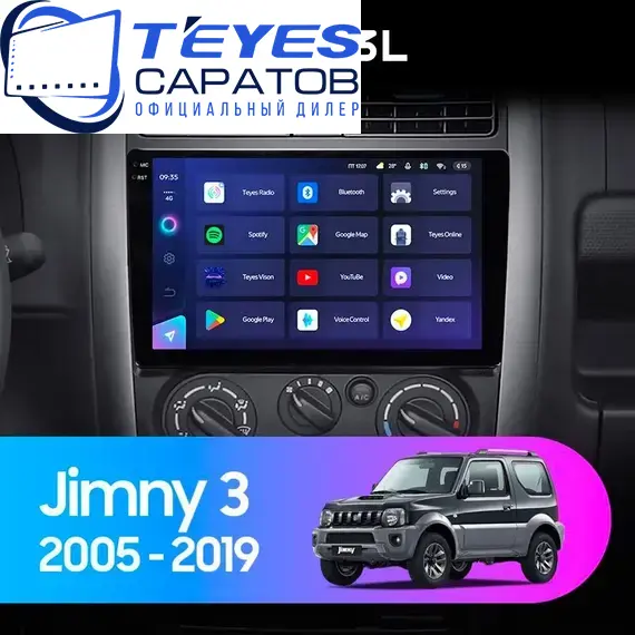 Штатная магнитола TEYES CC3L 4/64 9" для Suzuki Jimny 2005-2018