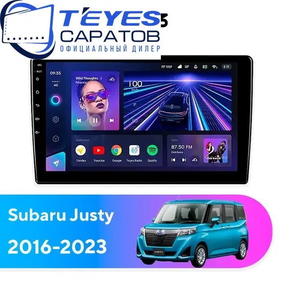 Штатная магнитола TEYES CC3 4/64 10.2" для Subaru Justy 2016-2023