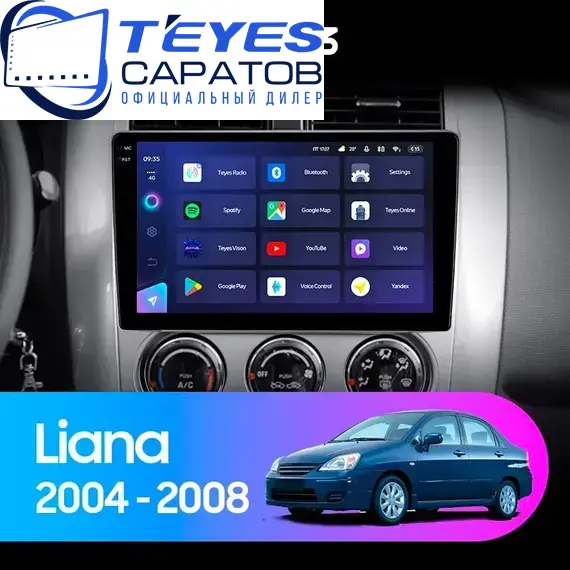 Штатная магнитола TEYES CC3 6/128 9" для Suzuki Liana 2004-2008
