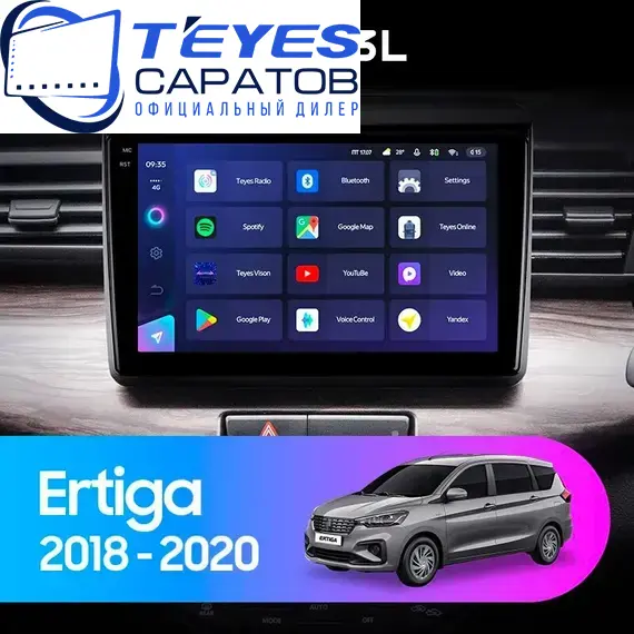 Штатная магнитола TEYES CC3L 4/64 9" для Suzuki Ertiga 2018-2023 - комплектация [F2]