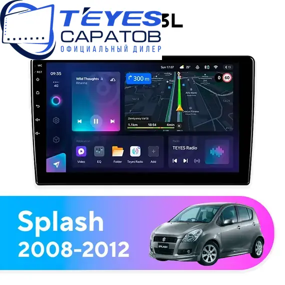 Штатная магнитола TEYES CC3L 4/32 9" для Suzuki Splash 2008-2012
