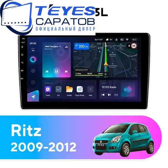Штатная магнитола TEYES CC3L 4/32 9" для Suzuki Ritz 2009-2012