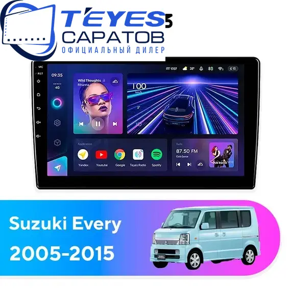 Штатная магнитола TEYES CC3 4/32 9" для Suzuki Every 2005-2015