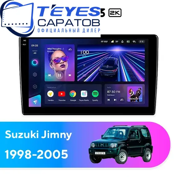 Штатная магнитола TEYES CC3 2K 4/32 9.5" для Suzuki Jimny 1998-2005
