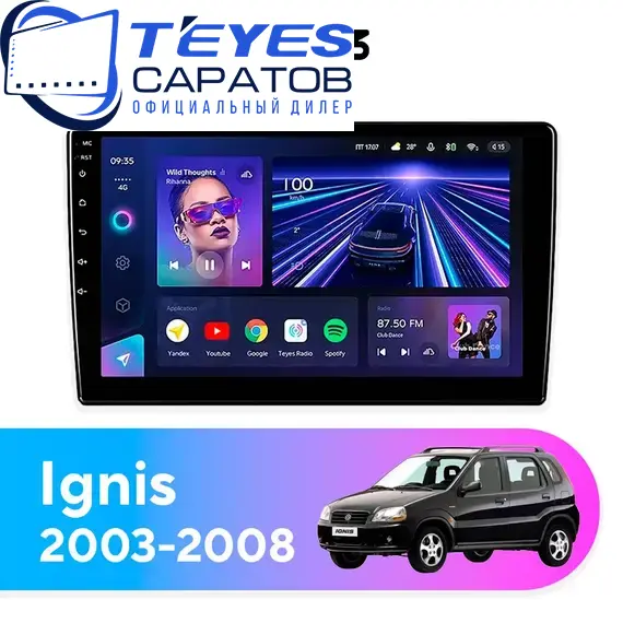 Штатная магнитола TEYES CC3 4/32 10.2" для Suzuki Ignis 2003-2008