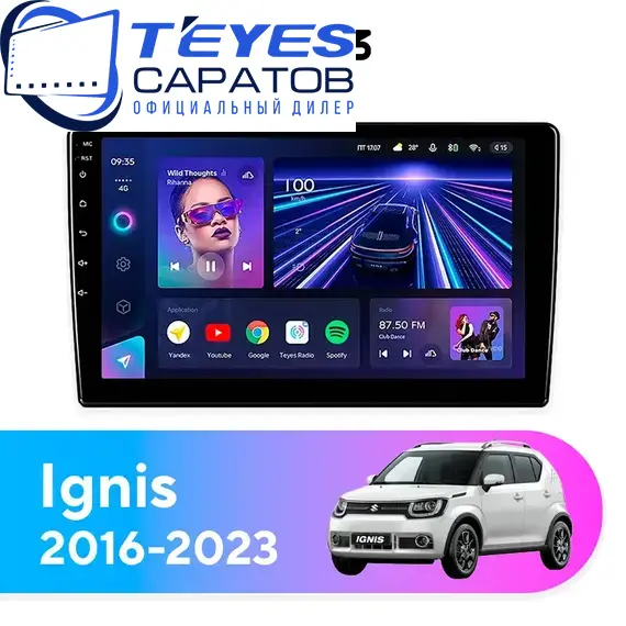 Штатная магнитола TEYES CC3 4/64 9" для Suzuki Ignis 2016-2020