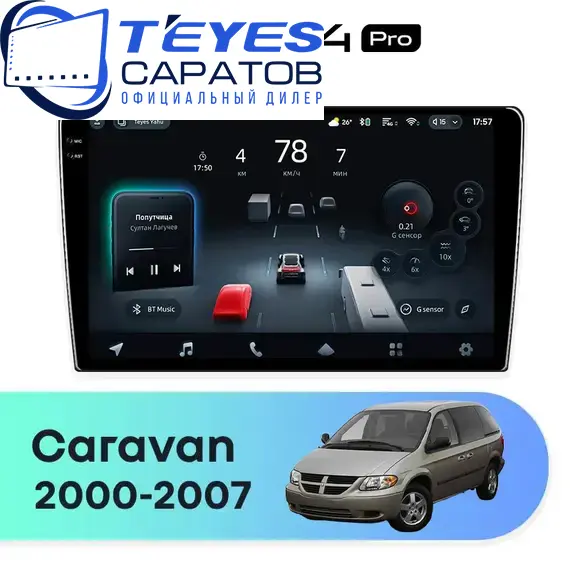Штатная магнитола TEYES CC4 Pro 12/256 10.36" для Dodge Caravan 2000-2007 - комплектация [A]