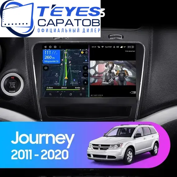 Штатная магнитола TEYES CC3 4/32 9" для Dodge Journey 2007-2011