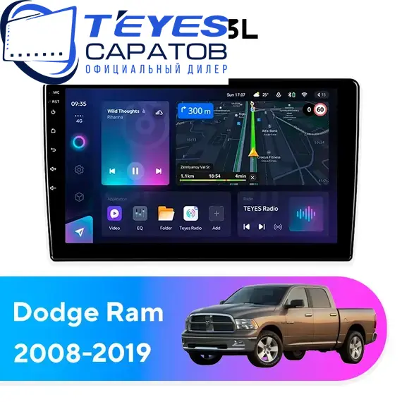 Штатная магнитола TEYES CC3L 4/64 9" для Dodge Ram 2008-2019