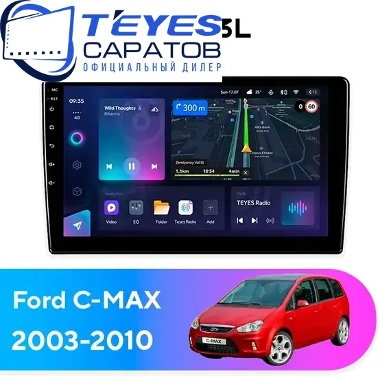 Штатная магнитола TEYES CC3L 4/32 10.2" для Ford C-MAX 2003-2010