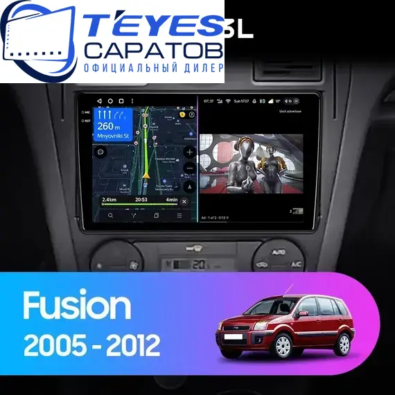 Штатная магнитола TEYES CC3L 4/64 9" для Ford Fusion 2005-2012