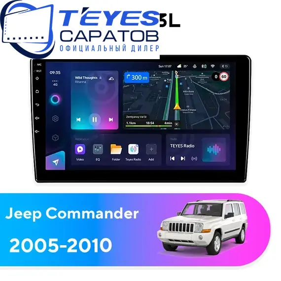 Штатная магнитола TEYES CC3L 4/32 9" для Jeep Commander 2005-2010