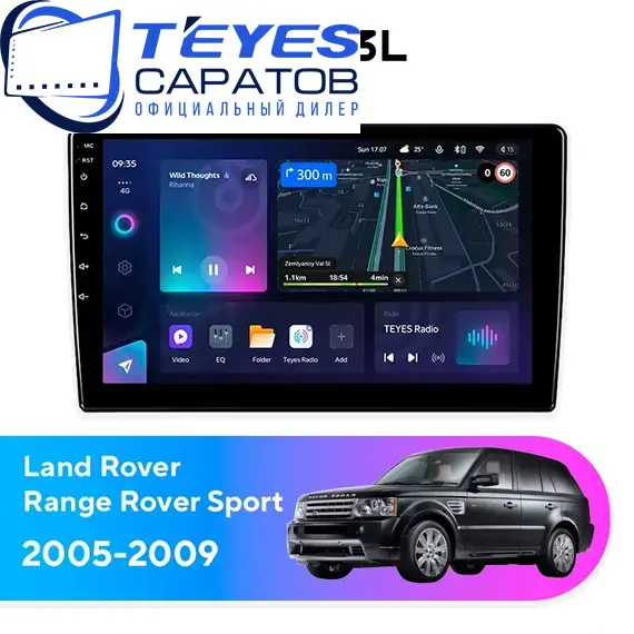 Штатная магнитола TEYES CC3L 4/64 9" для Land Rover Range Rover Sport 2005-2009