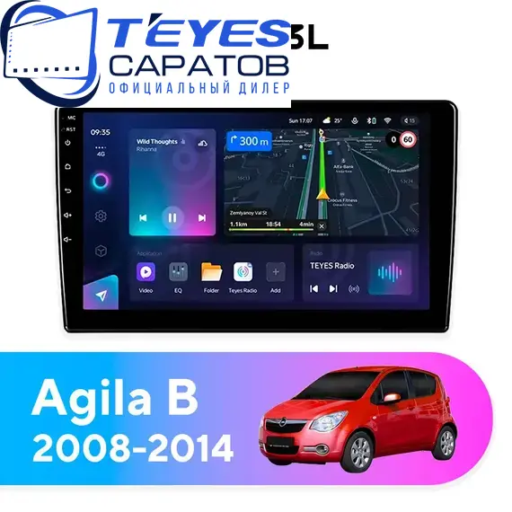 Штатная магнитола TEYES CC3L 4/32 9" для Opel Agila 2008-2014