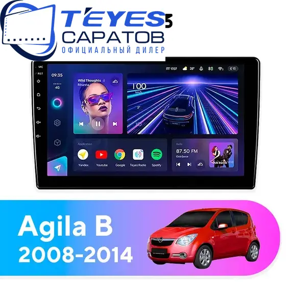 Штатная магнитола TEYES CC3 4/32 9" для Opel Agila 2008-2014