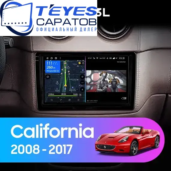 Штатная магнитола TEYES CC3L 4/64 9" для Ferrari California 2008-2017