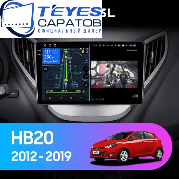 Штатная магнитола TEYES CC3L 4/64 9" для Hyundai HB20 2012-2019