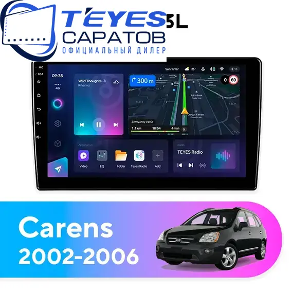 Штатная магнитола TEYES CC3L 4/64 9" для Kia Carens 2002-2006
