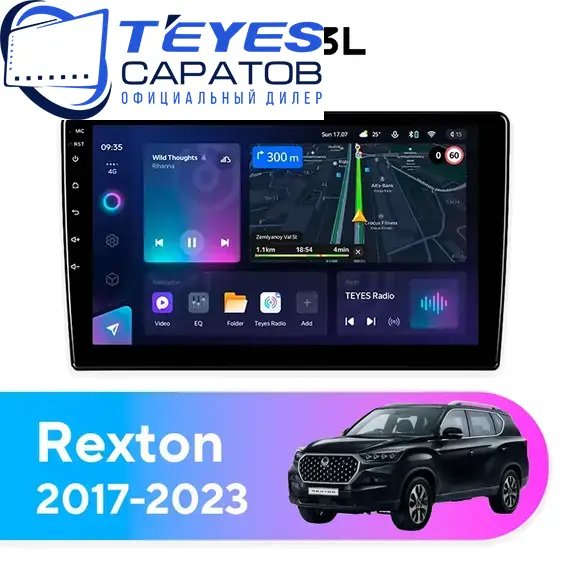Штатная магнитола TEYES CC3L 4/64 9" для SsangYong Rexton 2017-2023