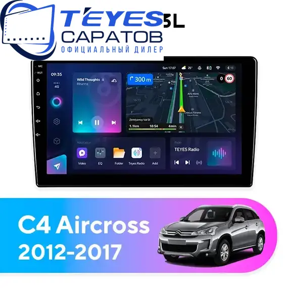 Штатная магнитола TEYES CC3L 4/32 9" для Citroen C4 Aircross 2012-2017